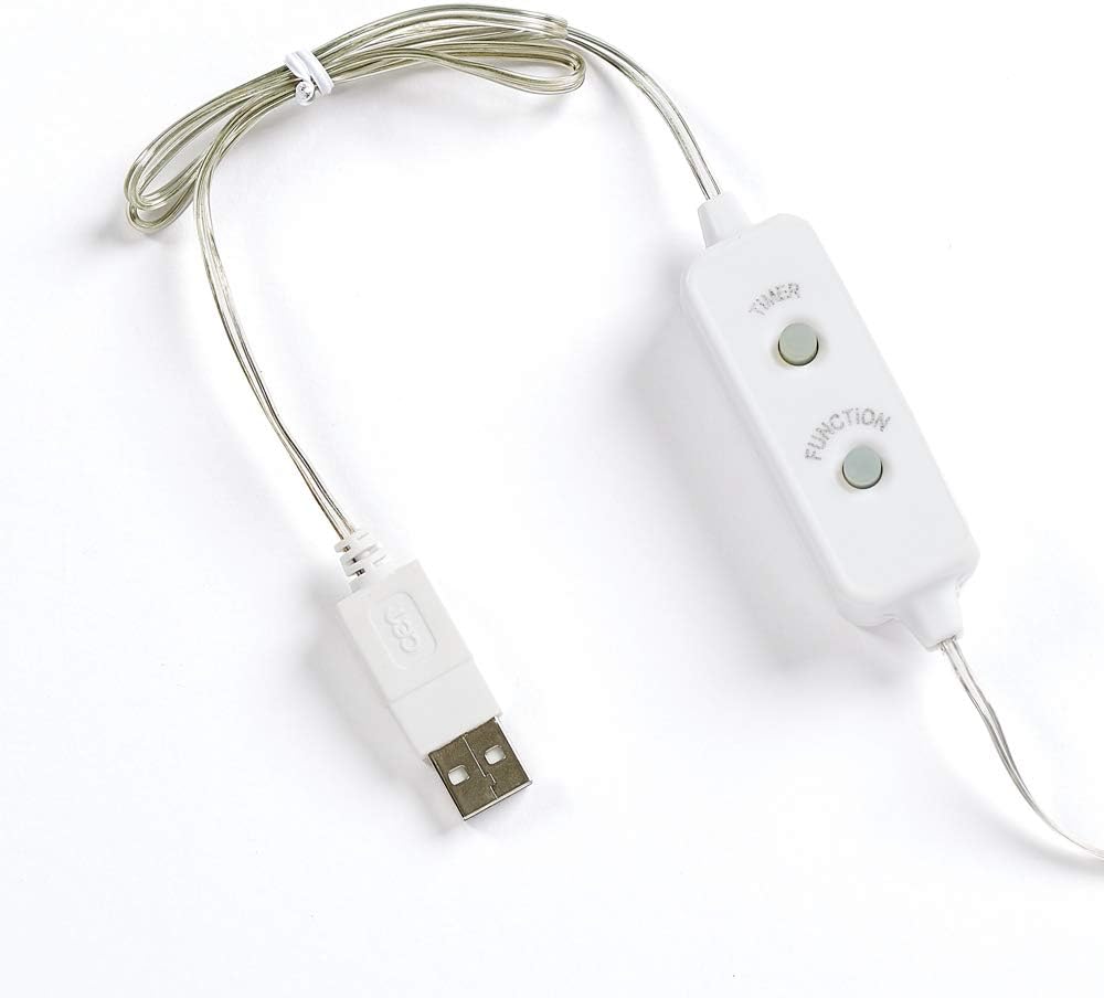 USB 50 LED (16 foot) Multifunction Starry Lights - Cool White