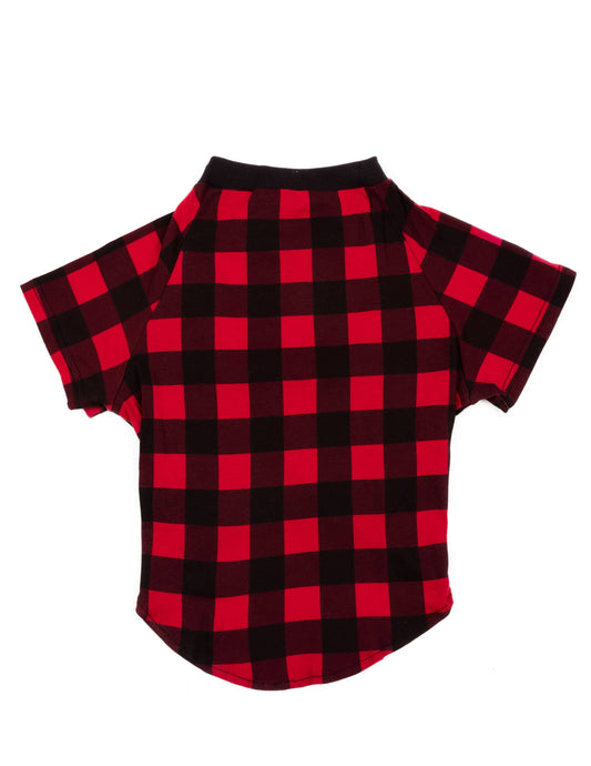 Big Dog Cotton Black And Red Plaid Pajamas -