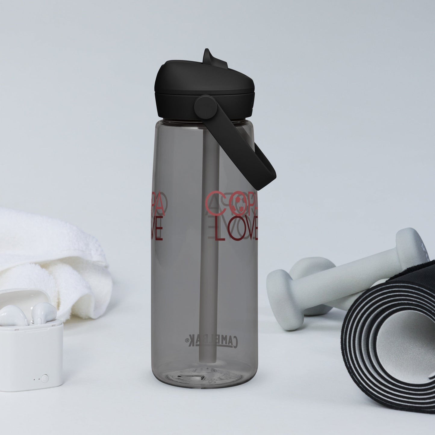 Copa Love · flip straw eco-friendly water bottle