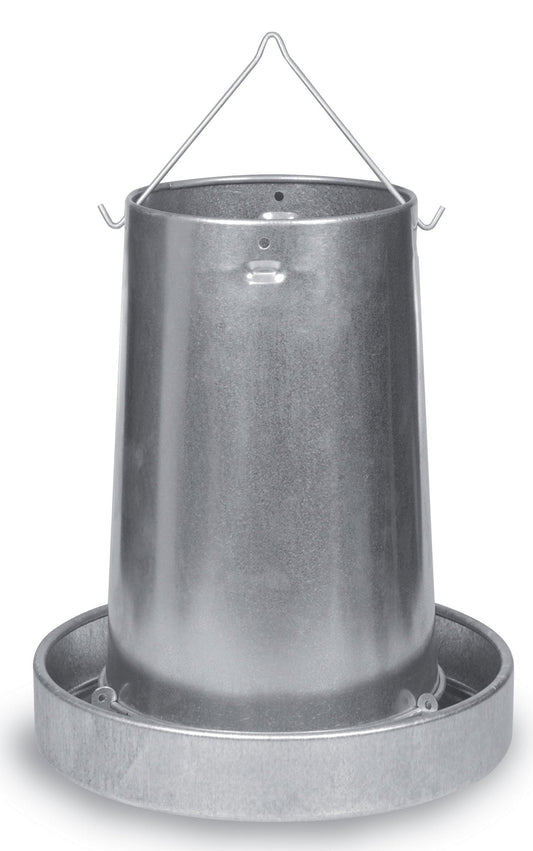 Hanging Galvanized Metal Chicken Feeder & Accessories