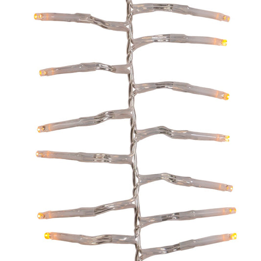 1000-Light Classic White LED Clear Wire Cluster Garland