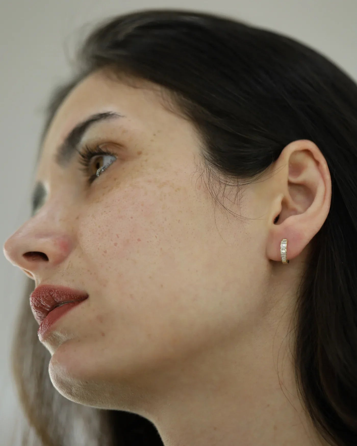 Baguette Cut Hoops