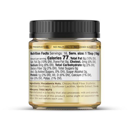 Macadamia Nut Butter White Chocolate Flavor (1 Flavor, 1 Jar)