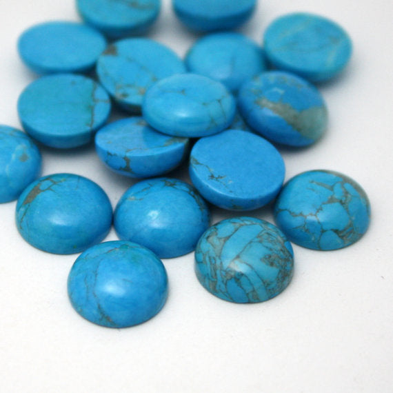 Howlite Cabochon Round 6mm