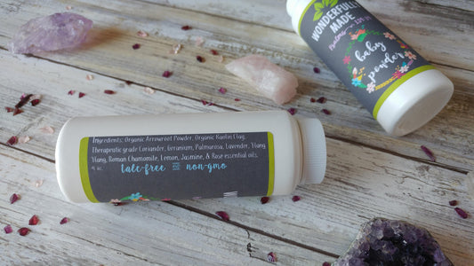 Baby Powder Organic | Natural Baby Products | Talc-Free | Baby Shower Gift | Organic Baby Care | Body Rash Relief | Gift for new mom expect