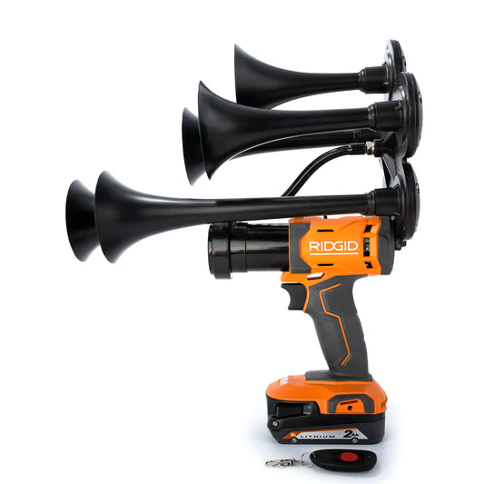 Train Horn for Ridgid Batteries - Penta (5-Trumpet Model)