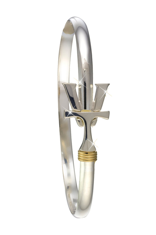 Vermont Hook Bracelet Silver - 4mm Band - 7.5 Inch