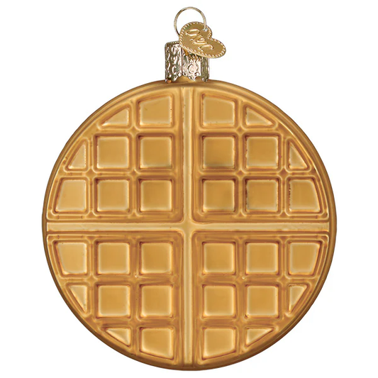 Waffle Glass Ornament