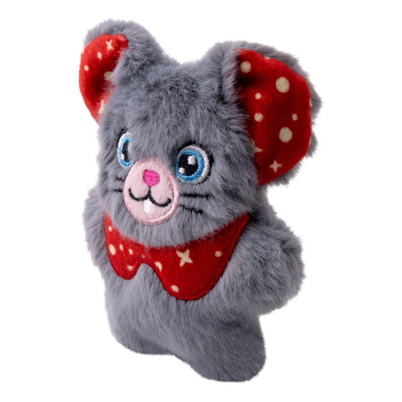 KONG Holiday Cat Snuzzles Mouse Plush Catnip Cat Toy, Assorted Colors