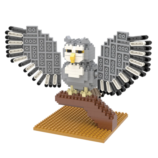 Mini Building Blocks - Great Horned Owl