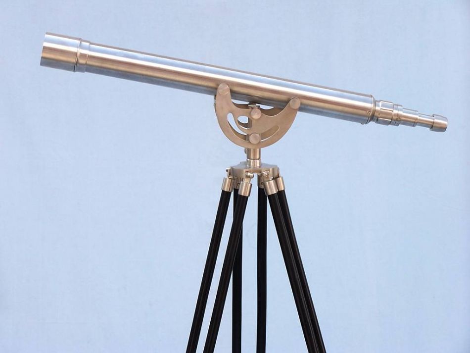 Floor Standing Brushed Nickel Anchormaster Telescope 50""