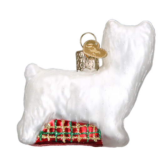 Old World Christmas Westie Glass Blown Ornament
