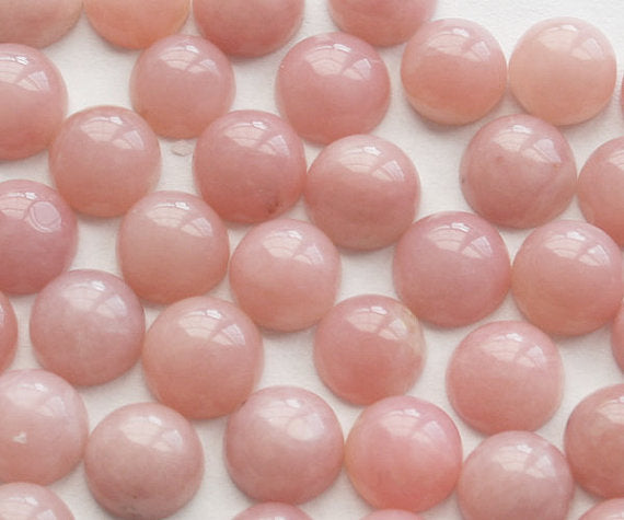 Pink Opal Cabochon Round 8mm