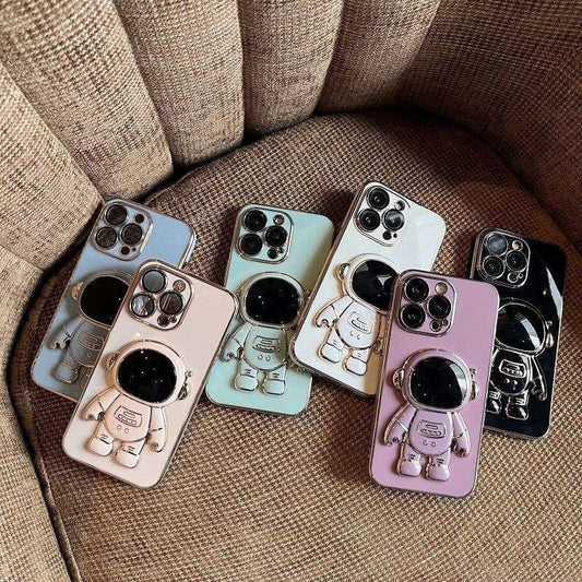 Electroplated Astronaut Folding iPhone Case