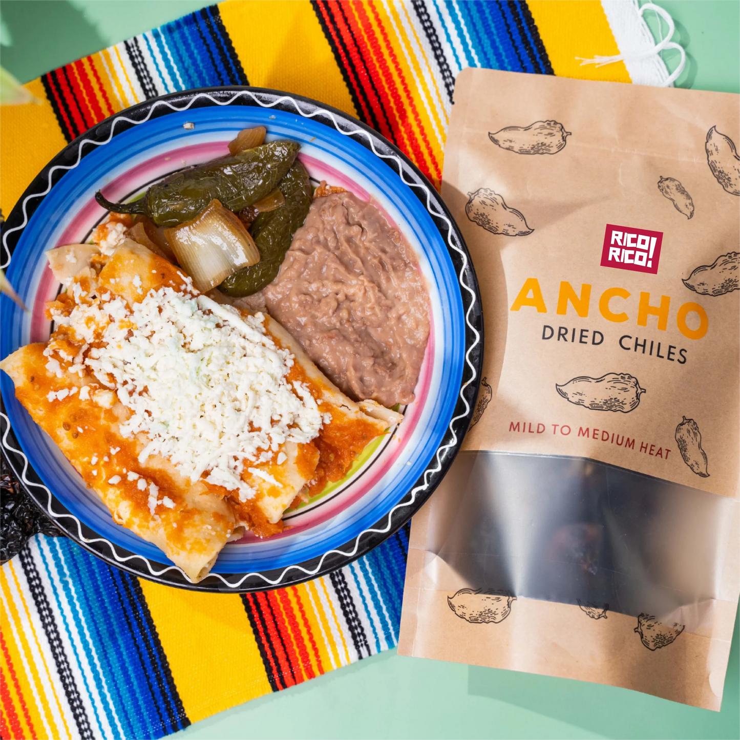 Dried Mexican Chiles 3-Pack – Ancho, Guajillo & Pasilla