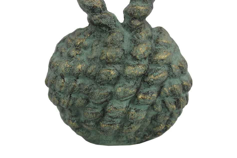 Antique Seaworn Bronze Cast Iron Sailors Knot Door Stopper 10""