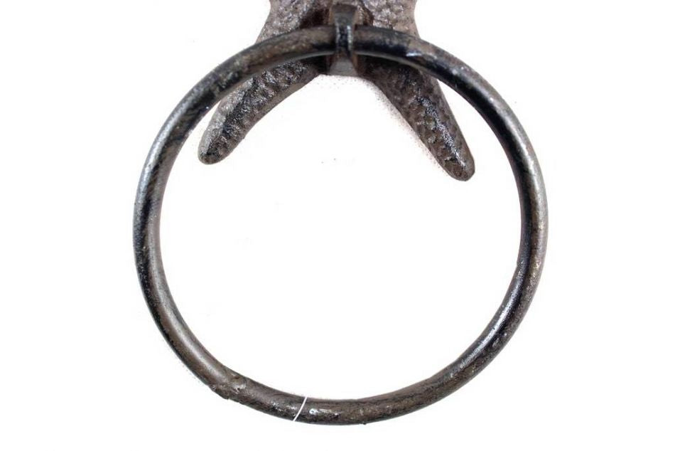 Cast Iron Starfish Towel Holder 8.5""
