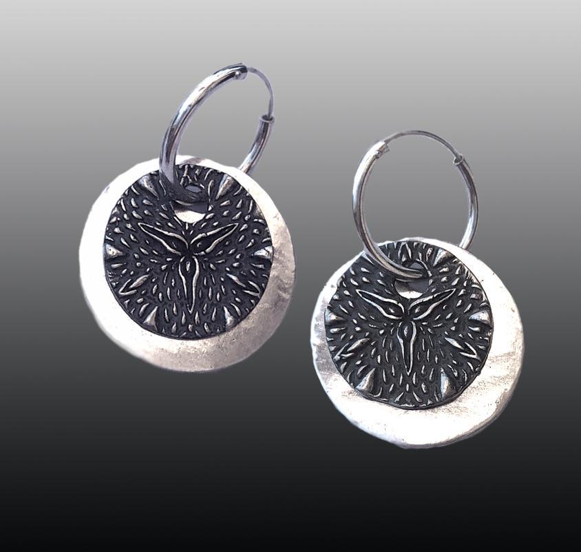 Sterling Silver Hoop Earrings 38mm
