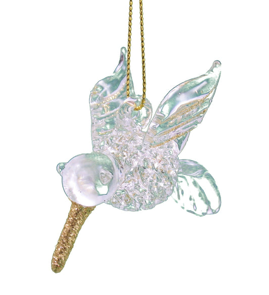 Spunglass Ornament - Gold Reindeer