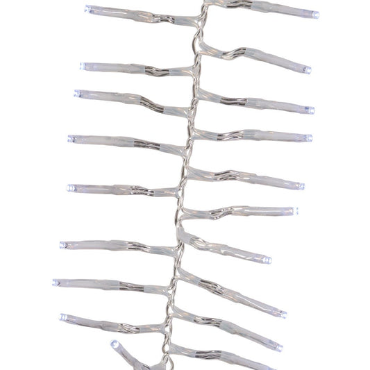 1000-Light Cool White LED Clear Wire Cluster Garland