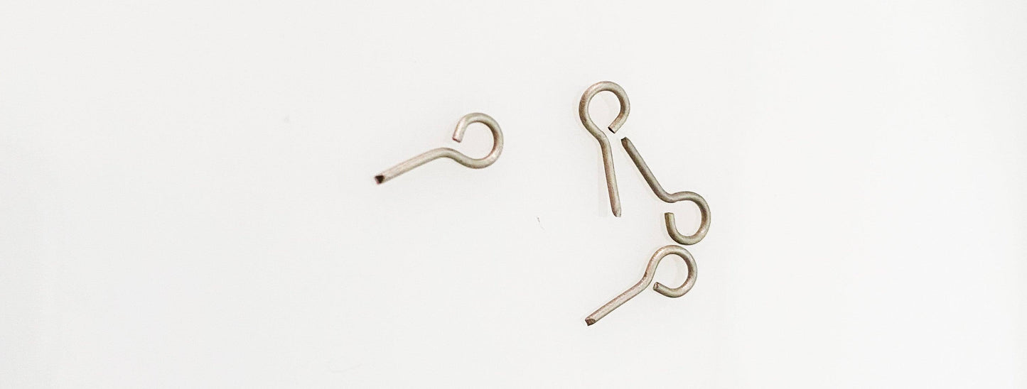 Titanium Eye Hook 20 gauge 5pk