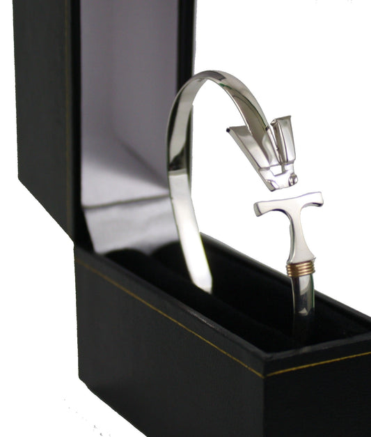 Vermont Hook Bracelet Silver - 5mm Band - 7.5 Inch