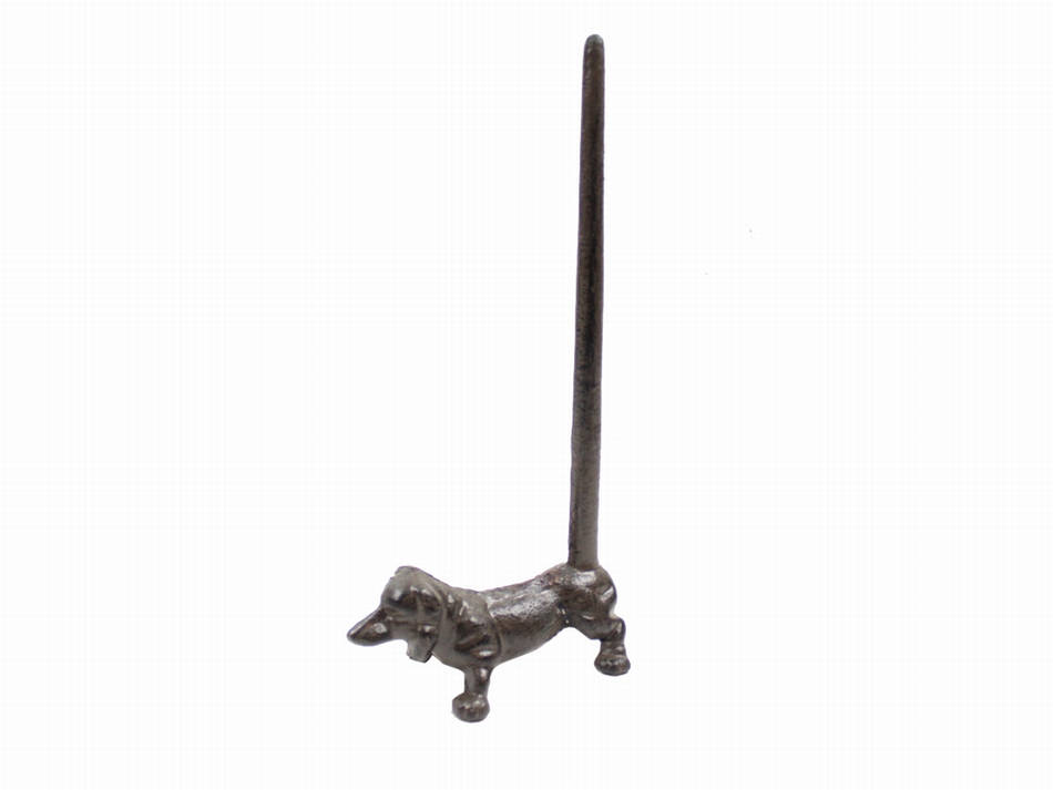 Cast Iron Dog Extra Toilet Paper Stand 12""