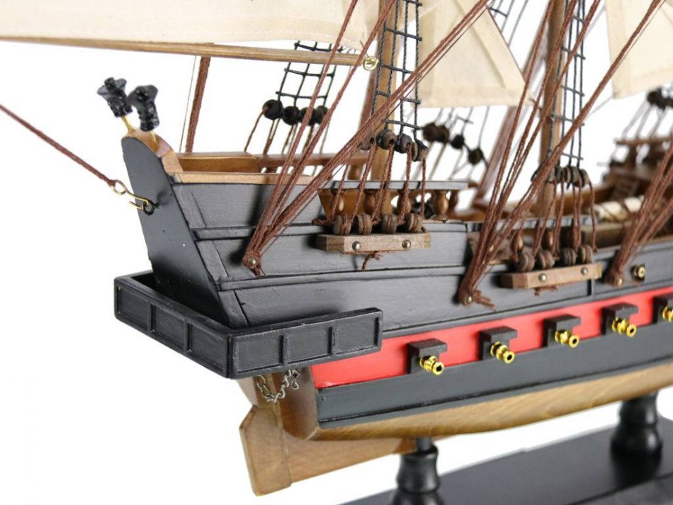 Wooden Whydah Gally White Sails Limited Model Pirate Ship 26""