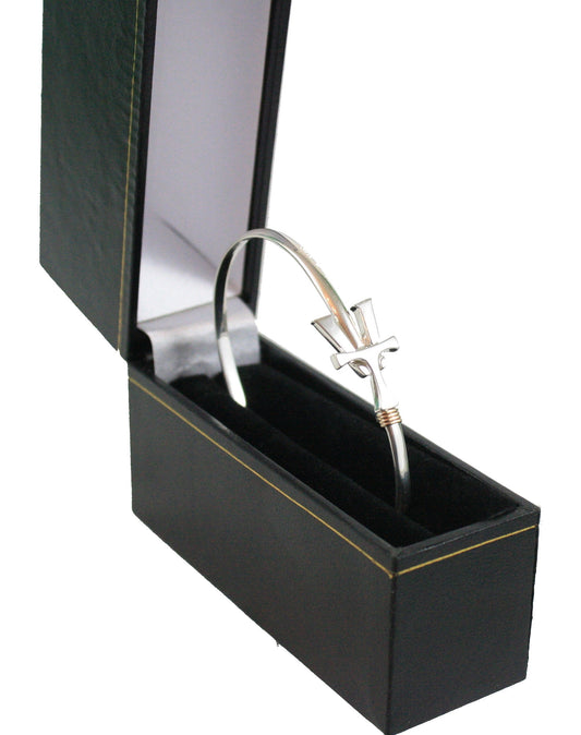 Vermont Hook Bracelet Silver - 3mm Band - 7 Inch