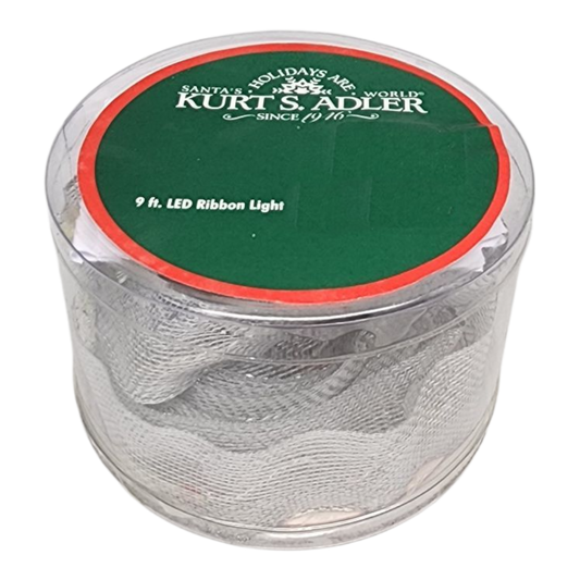 Multi-Color Iridescent LIghted 9 Foot Ribbon