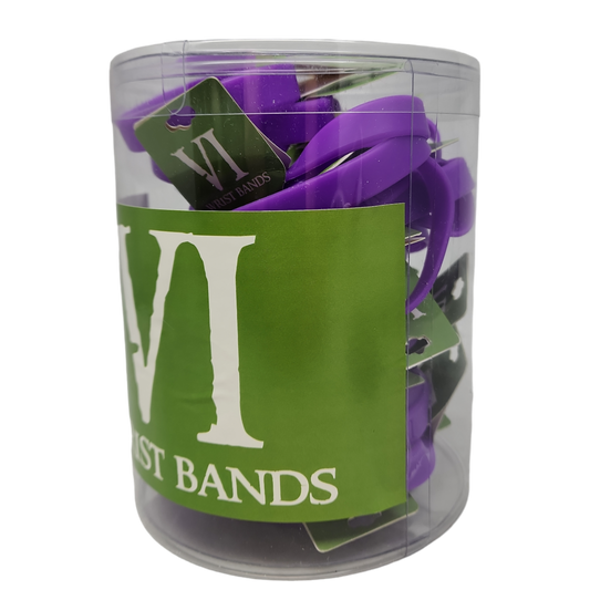 Silicone Wrist Bands - Tub of 36 - Purple