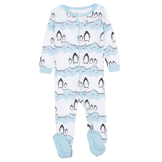 Kids Footed Cotton Pajama Penguin -