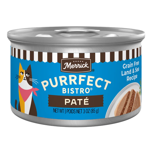 Merrick Purrfect Bistro Grain Free Adult Land & Sea Pate Cat Food