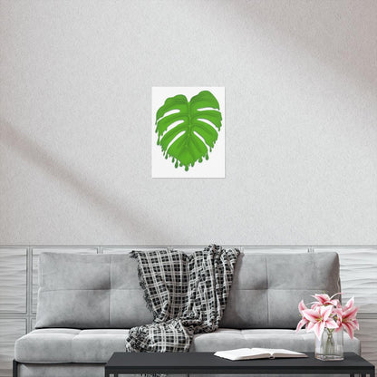 Melting Monstera Botanical Print – Unframed Wall Art
