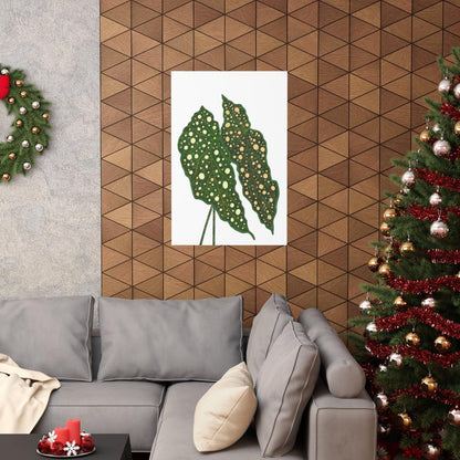 Begonia Maculata Botanical Print – Unframed Wall Art