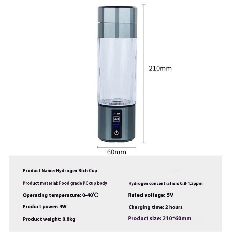 Portable Household High Concentration Hydrogen Rich Water Cup