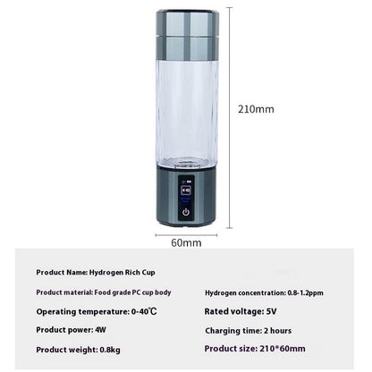 Portable Household High Concentration Hydrogen Rich Water Cup