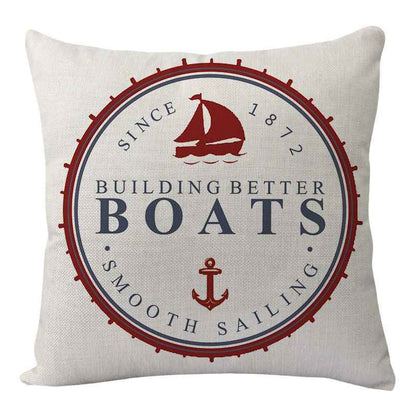 New Lighthouse Anchor Digital Printing Linen Pillowcase