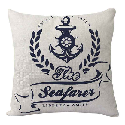 New Lighthouse Anchor Digital Printing Linen Pillowcase