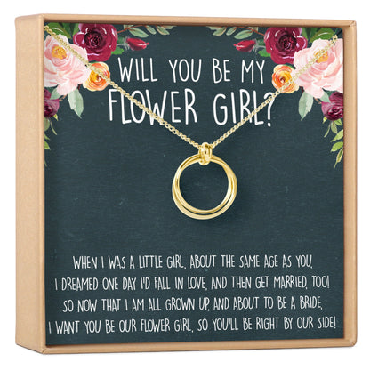 Flower Girl Necklace, Multiple Styles