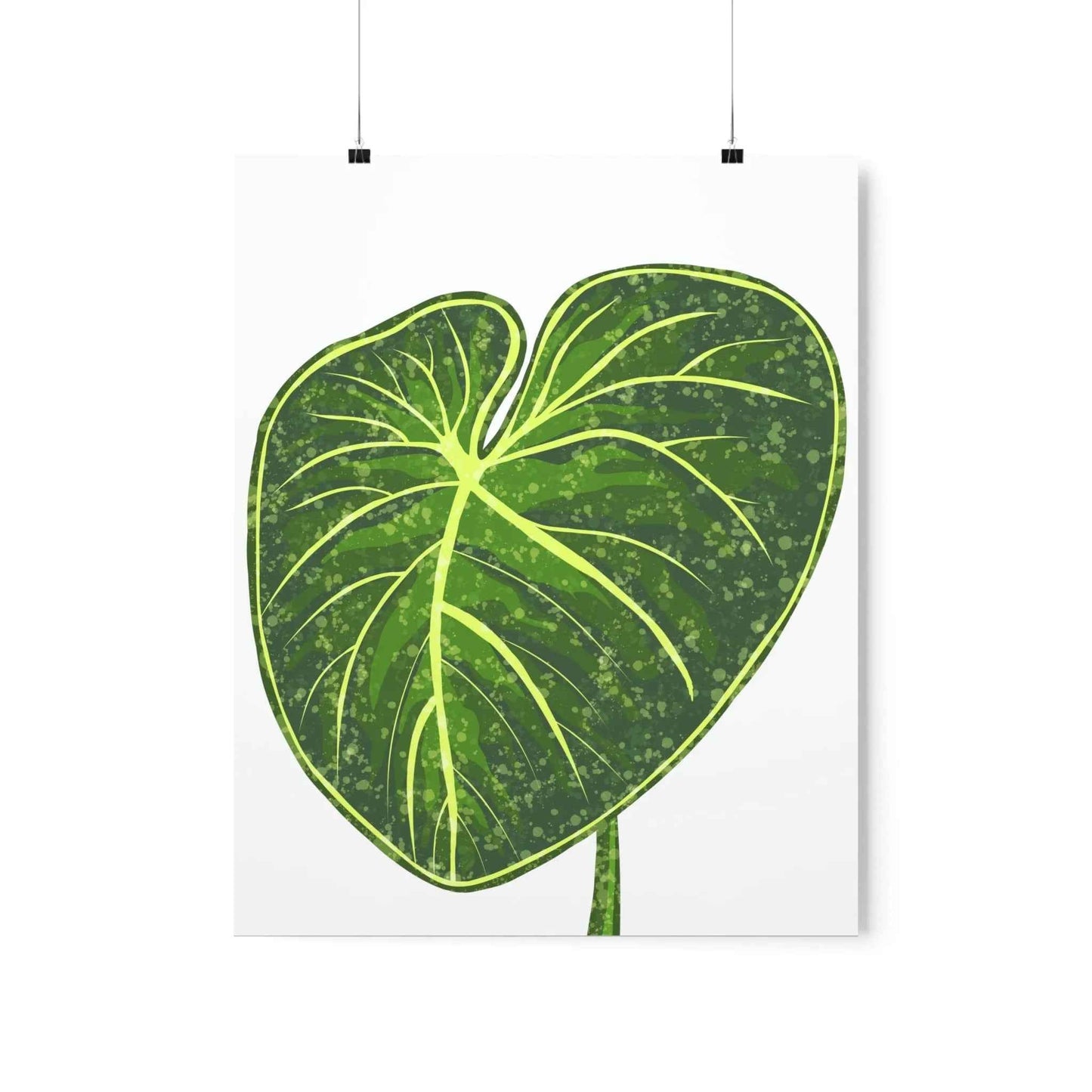 Philodendron Gloriosum Botanical Print – Unframed Wall Art