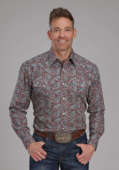 Roper 2154 Orchard Paisley (Multi) - Men's Western Shirt
