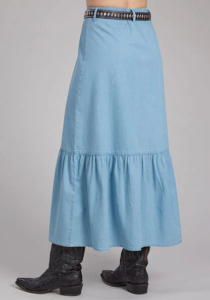 Roper 2337 Solid Denim (Blue) - Women's Skirt