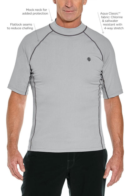 Men's Tulum Short Sleeve Surf Rash Guard | Mercury