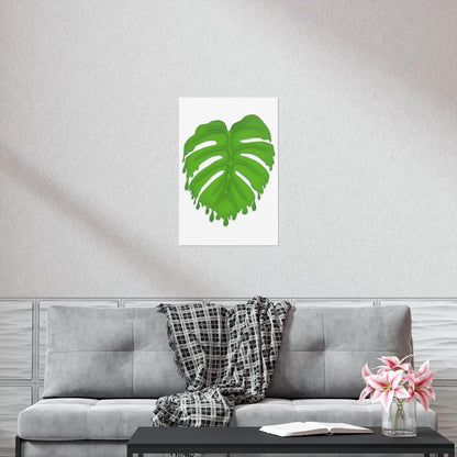 Melting Monstera Botanical Print – Unframed Wall Art