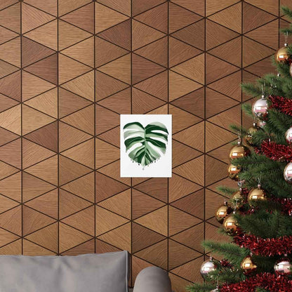 Melting Monstera Albo Botanical Print – Unframed Wall Art