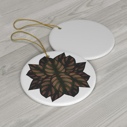 Calathea Pinstripe Ceramic Ornament