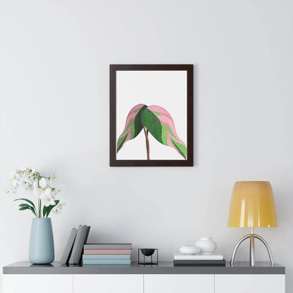 Pink Princess Philodendron Framed Print – Botanical Wall Art