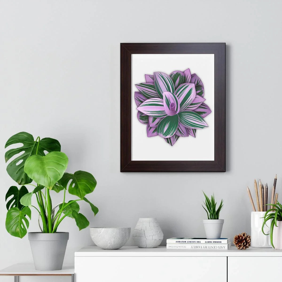 Tradescantia Nanouk Framed Print – Botanical Wall Art