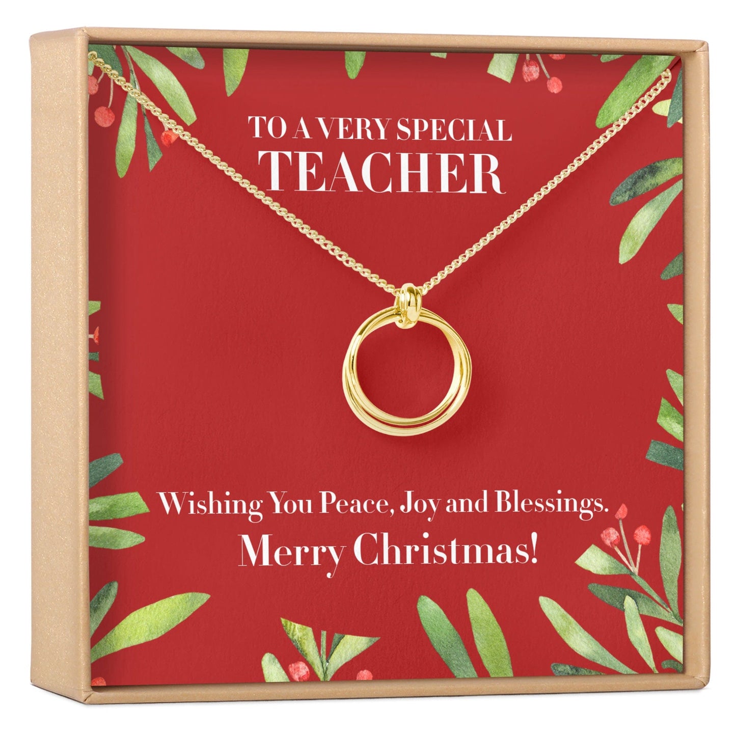 Christmas Gift for Teacher Necklace, Multiple Styles